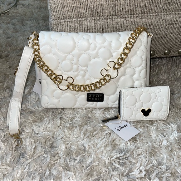 Disney Handbags - DISNEY white mickey flap bag/ crossbody and matching wallet primark exclusive